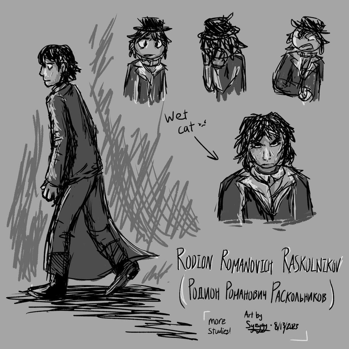 Rodion Romanovich Raskolnikov from Crime and Punishment by Dostoevsky