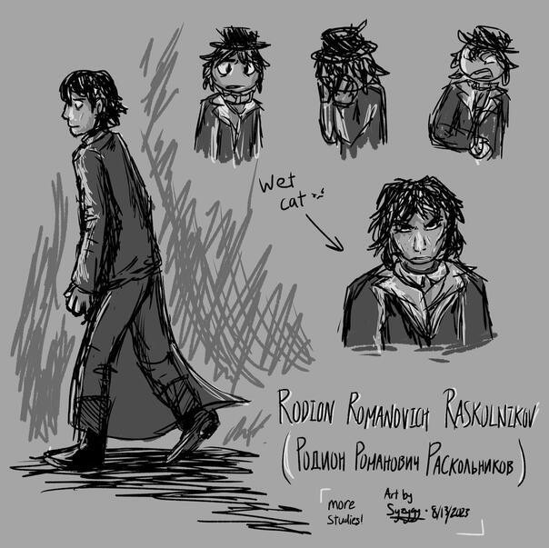 Rodion Romanovich Raskolnikov from Crime and Punishment by Dostoevsky