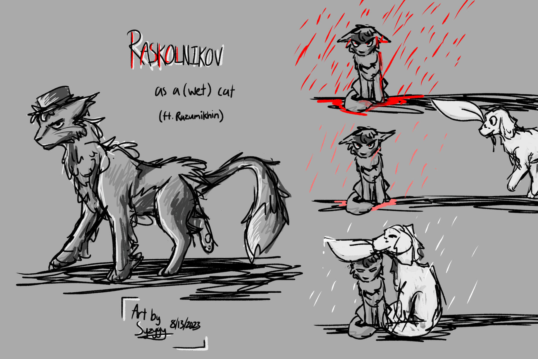 Raskolnikov (as a cat)