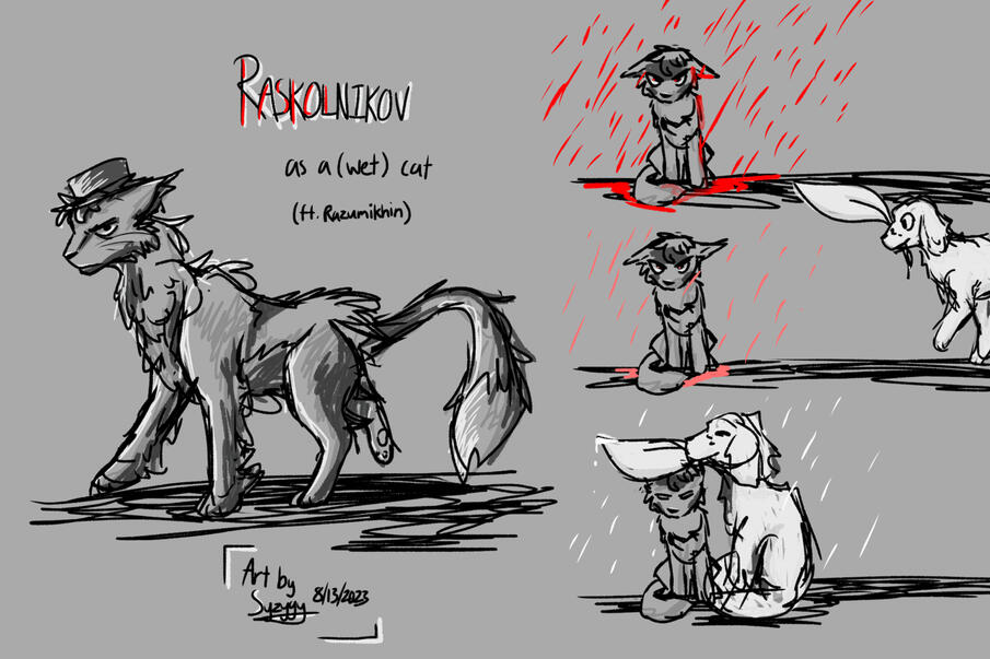 Raskolnikov (as a cat)